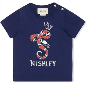 Gucci Kids Kingsnake Print Tee